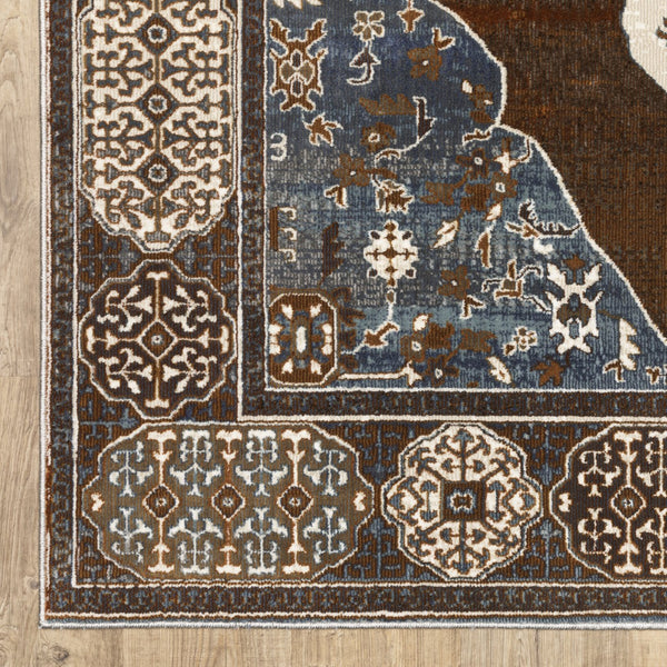 Oriental Weavers Ellington Indoor Area Rug - Luxurious Persian Design In Rich Jewel Tones For Elegant Home Décor Grey,Blue Polyester Eell06300394st