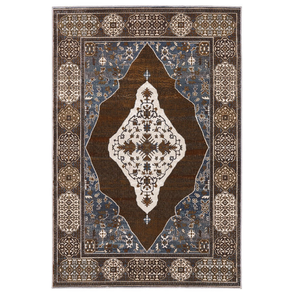 Oriental Weavers Ellington Indoor Area Rug - Luxurious Persian Design In Rich Jewel Tones For Elegant Home Décor Grey,Blue Polyester Eell06300394st