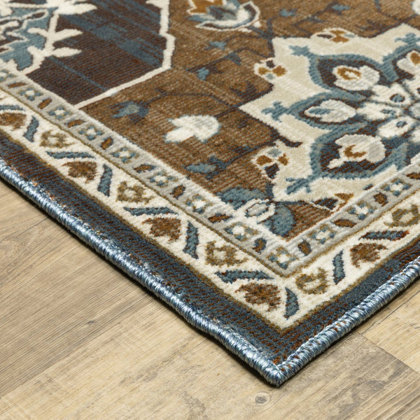 Oriental Weavers Ellington Indoor Area Rug - Luxurious Persian Style With Rich Jewel Tones For Elegant Home Decor Grey,Blue Polyester Eell07116165st