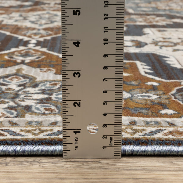 Oriental Weavers Ellington Indoor Area Rug - Luxurious Persian Style With Rich Jewel Tones For Elegant Home Decor Grey,Blue Polyester Eell07116165st