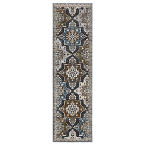 Oriental Weavers Ellington Indoor Area Rug - Luxurious Persian Style With Rich Jewel Tones For Elegant Home Decor Grey,Blue Polyester Eell07068235st