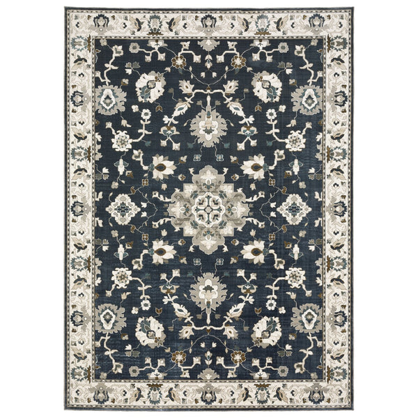 Oriental Weavers Ellington Luxurious Persian-style Indoor Area Rug With Jewel Tones And Textured Softness For Home Blue,Multi Polyester Eell08240340st