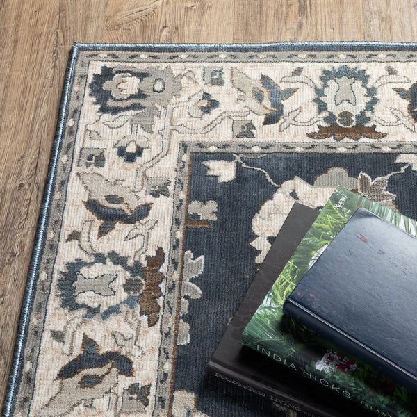 Oriental Weavers Ellington Luxurious Persian-style Indoor Area Rug With Jewel Tones And Textured Softness For Home Blue,Blue Polyester Eell08200296st