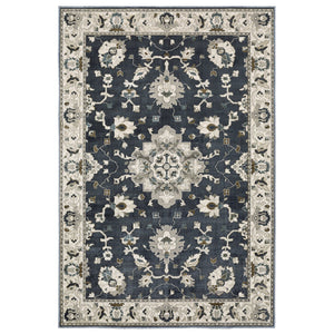 Oriental Weavers Ellington Luxurious Persian-style Indoor Area Rug With Jewel Tones And Textured Softness For Home Blue,Blue Polyester Eell08200296st