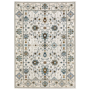 Oriental Weavers Ellington Indoor Area Rug - Luxurious Persian Design In Rich Jewel Tones For Elegant Home Décor Ivory,Blue Polyester Eell10240340st