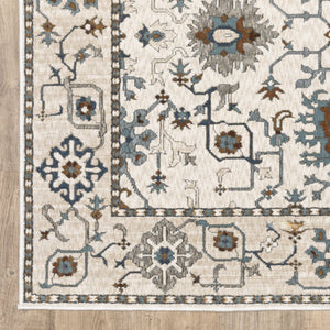 Oriental Weavers Ellington Indoor Area Rug - Luxurious Persian Design In Rich Jewel Tones For Elegant Home Décor Ivory,Blue Polyester Eell10068235st