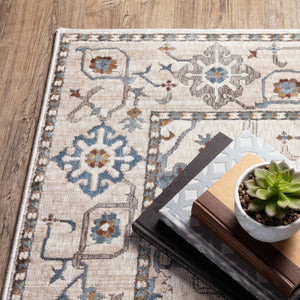 Oriental Weavers Ellington Indoor Area Rug - Luxurious Persian Design In Rich Jewel Tones For Elegant Home Décor Ivory,Blue Polyester Eell10068235st