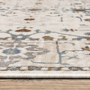 Oriental Weavers Ellington Indoor Area Rug - Luxurious Persian Design In Rich Jewel Tones For Elegant Home Décor Ivory,Blue Polyester Eell10068235st