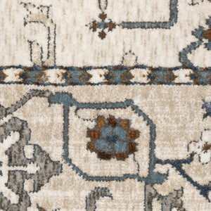 Oriental Weavers Ellington Indoor Area Rug - Luxurious Persian Design In Rich Jewel Tones For Elegant Home Décor Ivory,Blue Polyester Eell10068235st