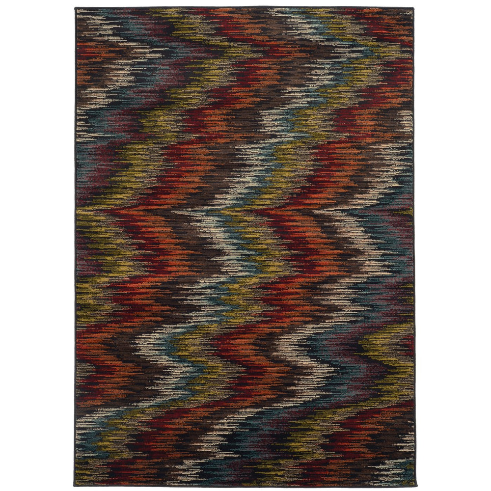 Oriental Weavers Emerson Indoor Area Rug - Vibrant Colors With Contemporary And Transitional Styles For Any Space Multi,Black Polypropylene E4776a305396st