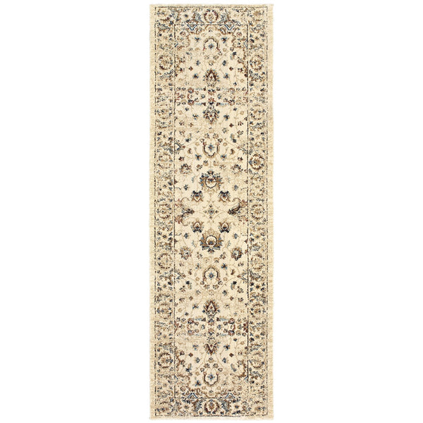 Oriental Weavers Empire Indoor Area Rug - Luxurious Textured Yarn With Distressed Traditional Styling In Jewel Tones Ivory,Gold Polypropylene E114w4068230st