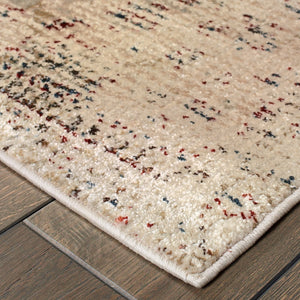 Oriental Weavers Empire Indoor Area Rug - Luxurious Textured Yarn In Distressed Jewel Tones For Timeless Elegance Ivory,Blue Polypropylene E028w4068230st