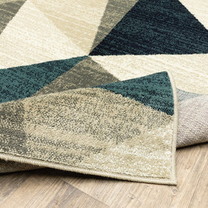 Oriental Weavers Evandale Indoor Area Rug - Versatile Designs In Tonal Neutrals And Vibrant Colors For Any Space Grey,Blue Polypropylene E9841b300390st