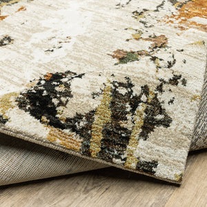 Oriental Weavers Evolution Indoor Area Rug – Nature-inspired Design With Textured Yarn For Stylish Home Décor Beige,Charcoal Nylon E7770j067253st