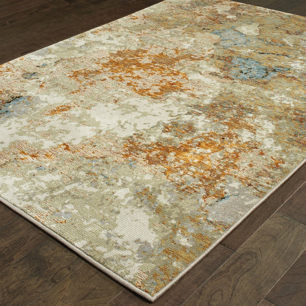 Oriental Weavers Evolution Indoor Area Rug - Artistic Natural Landscape Design For Enhanced Home Aesthetics And Style Gold,Beige Nylon E8031b058100st