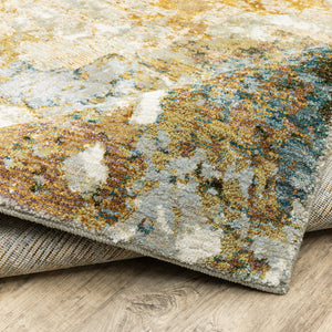 Oriental Weavers Evolution Indoor Area Rug - Artistic Natural Landscape Design For Enhanced Home Aesthetics And Style Gold,Beige Nylon E8031b067253st