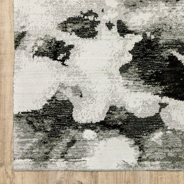 Oriental Weavers Evolution Indoor Area Rug - Artistic Design Inspired By Nature For Stunning Home Décor Style Charcoal,White Nylon E8035b100170st