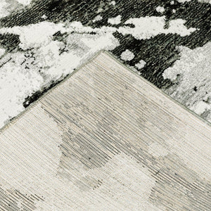 Oriental Weavers Evolution Indoor Area Rug - Artistic Design Inspired By Nature For Stunning Home Décor Style Charcoal,White Nylon E8035b100170st