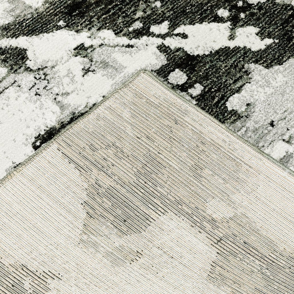 Oriental Weavers Evolution Indoor Area Rug - Artistic Design Inspired By Nature For Stunning Home Décor Style Charcoal,White Nylon E8035b100170st