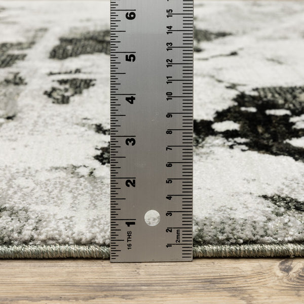 Oriental Weavers Evolution Indoor Area Rug - Artistic Design Inspired By Nature For Stunning Home Décor Style Charcoal,White Nylon E8035b100170st