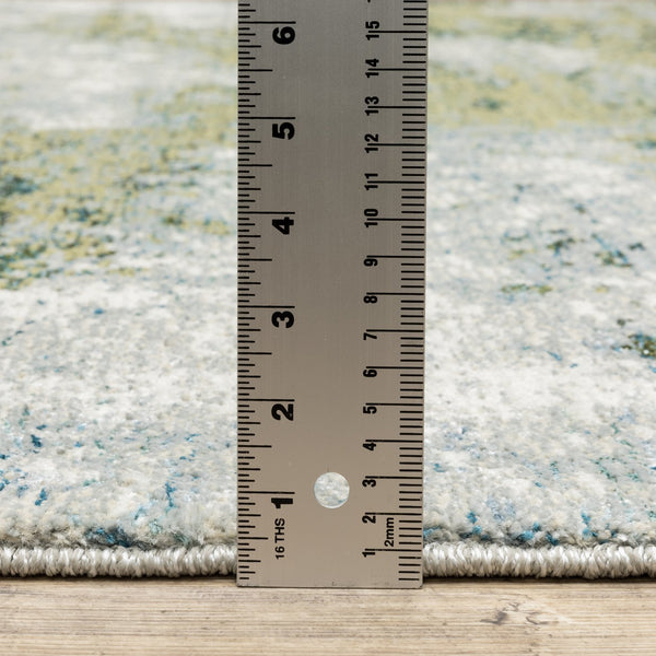 Oriental Weavers Evolution Indoor Area Rug - Artistic Natural Landscape Design For A Harmonious Home Aesthetic Blue,Green Nylon E8039e068253st