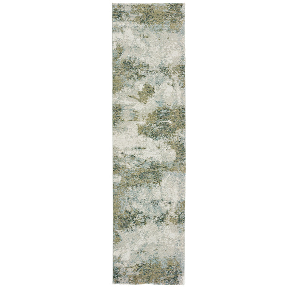 Oriental Weavers Evolution Indoor Area Rug - Artistic Natural Landscape Design For A Harmonious Home Aesthetic Blue,Green Nylon E8039e068253st