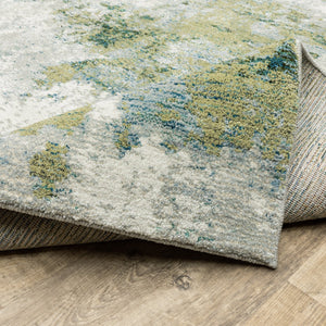 Oriental Weavers Evolution Indoor Area Rug - Artistic Natural Landscape Design For A Harmonious Home Aesthetic Blue,Green Nylon E8039e068253st