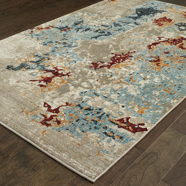 Oriental Weavers Evolution Indoor Area Rug - Nature-inspired Design For Stylish Home Décor And Visual Interest Beige,Blue Nylon E8043k100170st