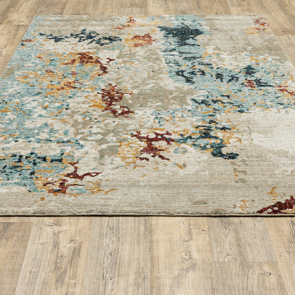 Oriental Weavers Evolution Indoor Area Rug - Nature-inspired Design For Stylish Home Décor And Visual Interest Beige,Blue Nylon E8043k100170st