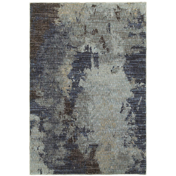 Oriental Weavers Evolution Indoor Area Rug - Nature-inspired Design With Textured Yarn For Stylish Home Décor Navy,Blue Nylon E8049b100170st