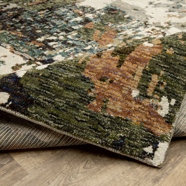 Oriental Weavers Evolution Indoor Area Rug - Nature-inspired Design With Textured Yarn For Stunning Visual Appeal Ivory,Multi Nylon E0981a100170st