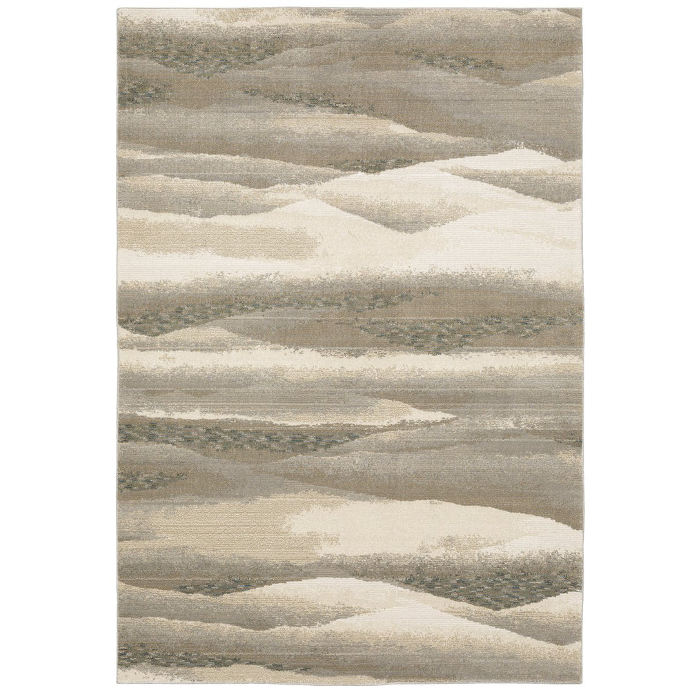Oriental Weavers Evolution Indoor Area Rug – Artistic Natural Landscape Design For A Harmonious Home Ambiance Beige,Ivory Nylon E0982c058100st