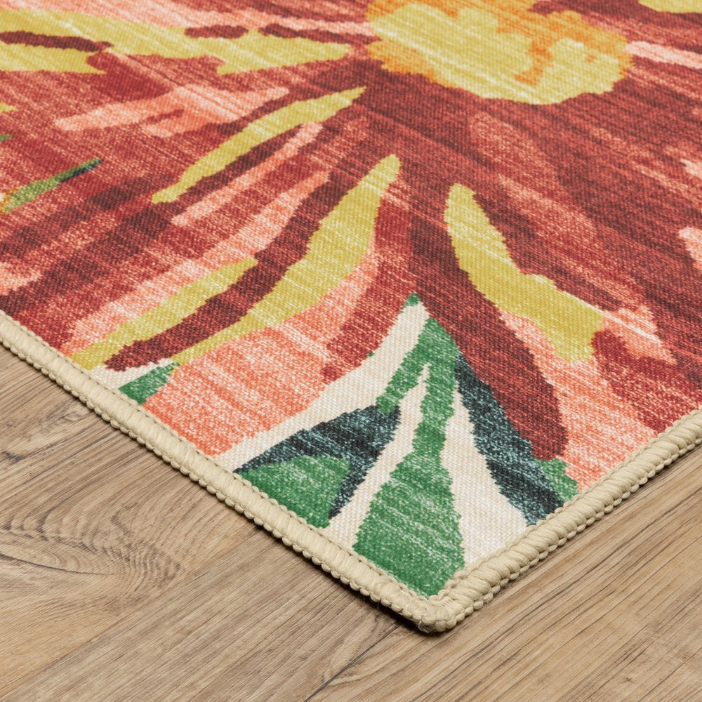 Oriental Weavers Fiji Indoor/Outdoor Area Rug With Vibrant Watercolor Botanicals And Coastal Motifs For Any Space Beige,Multi Polyester Ffij07107168st