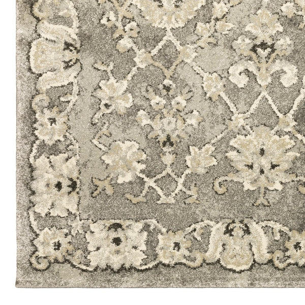 Oriental Weavers Florence Luxurious Soft Indoor Area Rug - Textured Polypropylene With Earthy Tones And Global Design Grey,Beige Polypropylene F1002e068230st