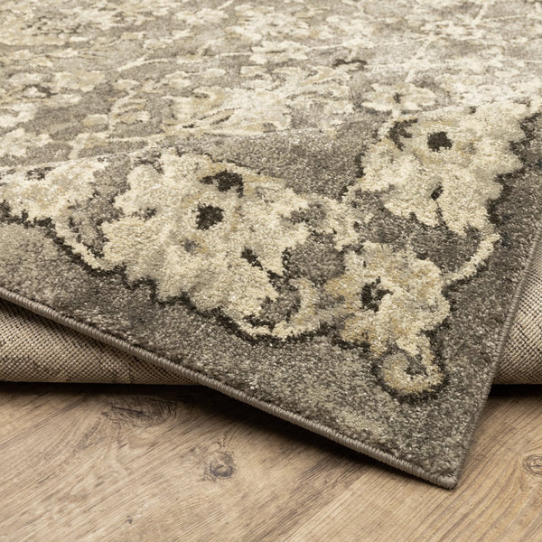 Oriental Weavers Florence Luxurious Soft Indoor Area Rug - Textured Polypropylene With Earthy Tones And Global Design Grey,Beige Polypropylene F1002e068230st