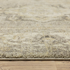 Oriental Weavers Florence Luxuriously Soft Indoor Area Rug - Textured Polypropylene With Elegant Global Design Beige,Grey Polypropylene F1805x160230st