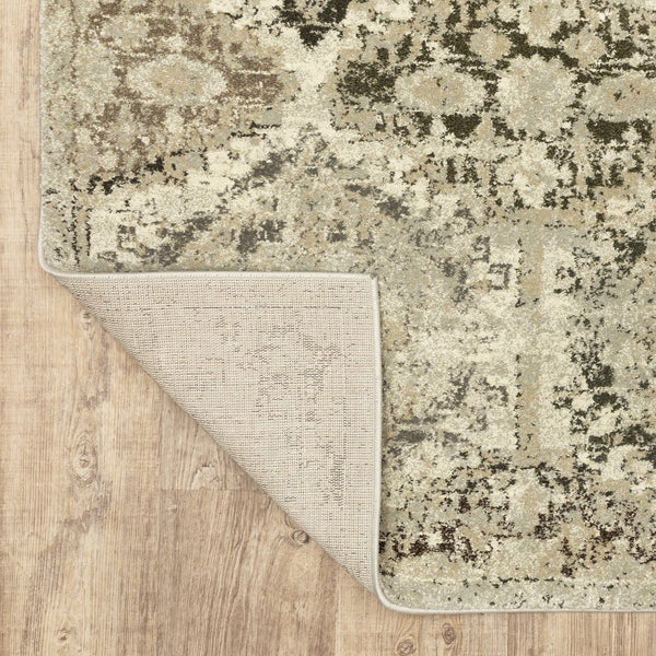 Oriental Weavers Florence Luxuriously Soft Indoor Area Rug - Textured Polypropylene With Timeless Global Design Ivory,Grey Polypropylene F270h6068230st