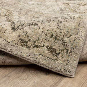 Oriental Weavers Florence Luxuriously Soft Indoor Area Rug - Textured Polypropylene With Timeless Global Design Ivory,Grey Polypropylene F270h6068230st