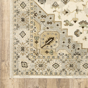 Oriental Weavers Florence Indoor Area Rug – Luxuriously Soft, Textured Polypropylene With Elegant Global Designs Beige,Grey Polypropylene F4332x160230st