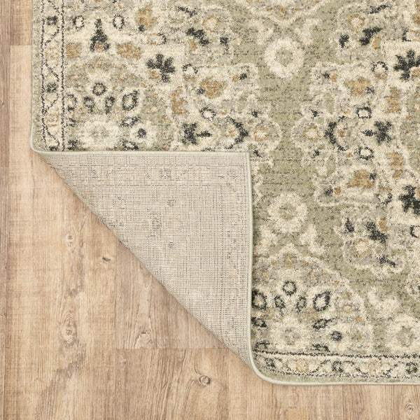 Oriental Weavers Florence Indoor Area Rug - Luxuriously Soft, Easy Care Design With Elegant Earth Tones And Texture Sage,Ivory Polypropylene F4334e068230st