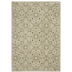 Oriental Weavers Florence Indoor Area Rug - Luxuriously Soft, Easy Care Design With Elegant Earth Tones And Texture Sage,Ivory Polypropylene F4334e160230st