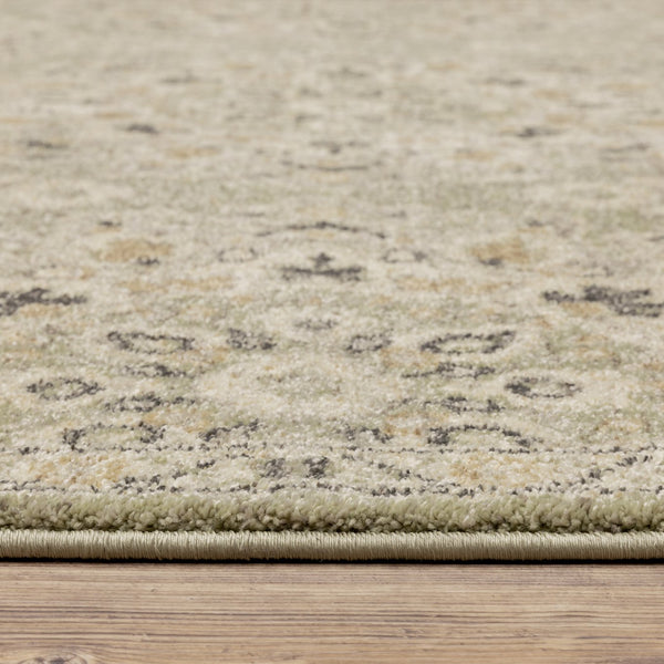 Oriental Weavers Florence Indoor Area Rug - Luxuriously Soft, Easy Care Design With Elegant Earth Tones And Texture Sage,Ivory Polypropylene F4334e068230st