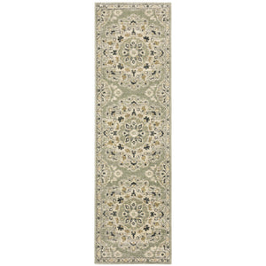 Oriental Weavers Florence Indoor Area Rug - Luxuriously Soft, Easy Care Design With Elegant Earth Tones And Texture Sage,Ivory Polypropylene F4334e068230st