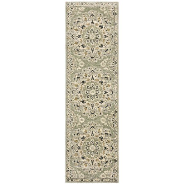 Oriental Weavers Florence Indoor Area Rug - Luxuriously Soft, Easy Care Design With Elegant Earth Tones And Texture Sage,Ivory Polypropylene F4334e068230st
