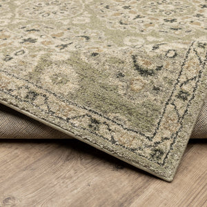 Oriental Weavers Florence Indoor Area Rug - Luxuriously Soft, Easy Care Design With Elegant Earth Tones And Texture Sage,Ivory Polypropylene F4334e068230st
