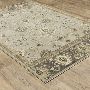 Oriental Weavers Florence Textured Indoor Area Rug - Luxuriously Soft, Easy Care, Traditional Design With Global Flair Stone,Brown Polypropylene F4928c160230st