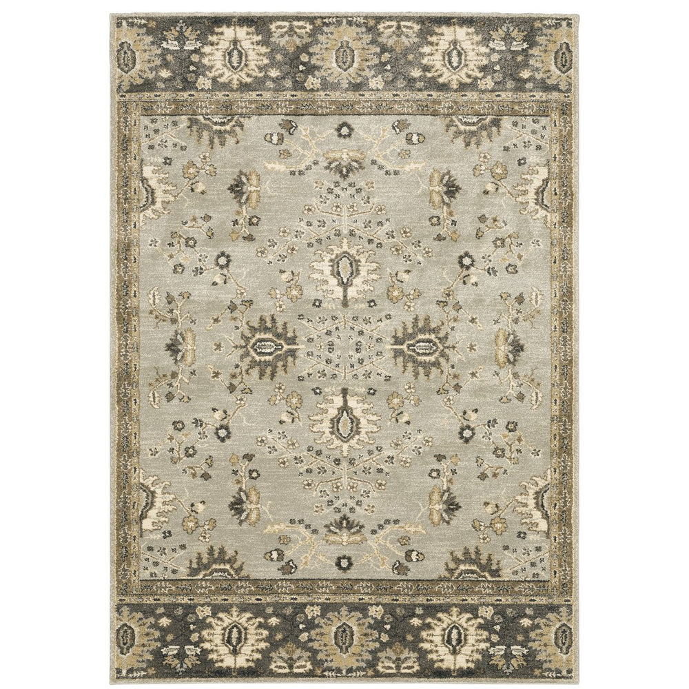 Oriental Weavers Florence Textured Indoor Area Rug - Luxuriously Soft, Easy Care, Traditional Design With Global Flair Stone,Brown Polypropylene F4928c160230st