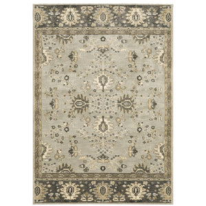 Oriental Weavers Florence Textured Indoor Area Rug - Luxuriously Soft, Easy Care, Traditional Design With Global Flair Stone,Brown Polypropylene F4928c160230st