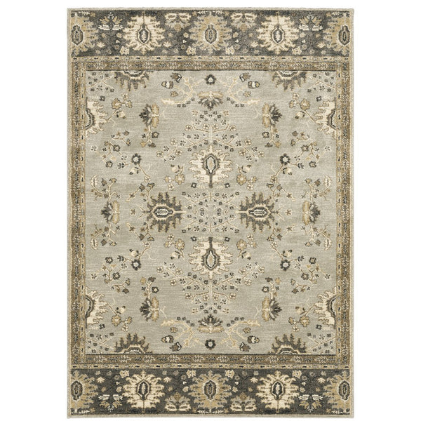 Oriental Weavers Florence Textured Indoor Area Rug - Luxuriously Soft, Easy Care, Traditional Design With Global Flair Stone,Brown Polypropylene F4928c160230st
