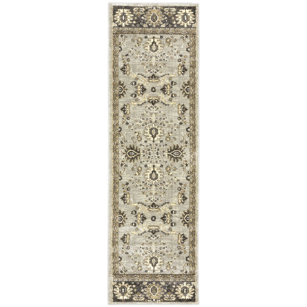 Oriental Weavers Florence Textured Indoor Area Rug - Luxuriously Soft, Easy Care, Traditional Design With Global Flair Stone,Brown Polypropylene F4928c068230st
